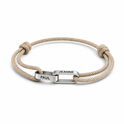 Bracelet Lien Liora cordon beige