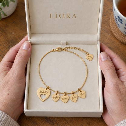 Mama-Armband mit Namen Liora