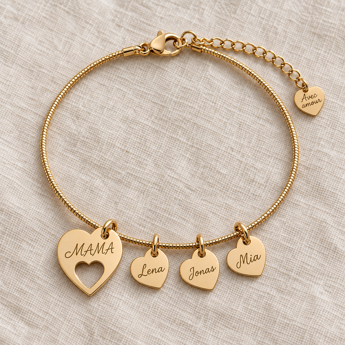 Mama-Armband mit Namen Liora