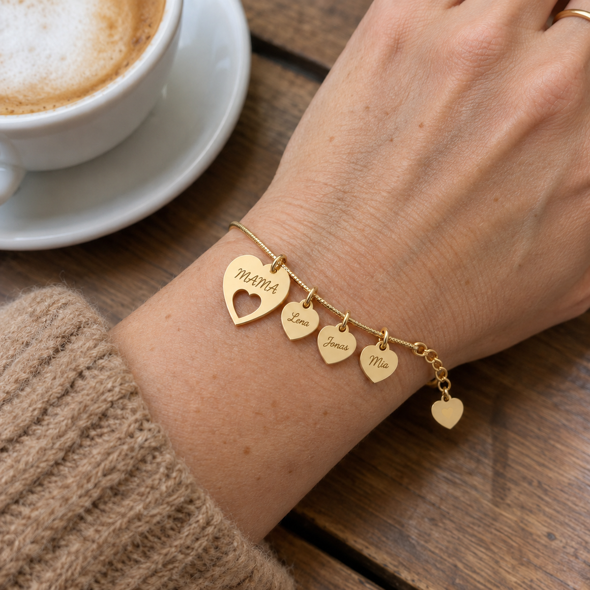 Mama-Armband mit Namen Liora