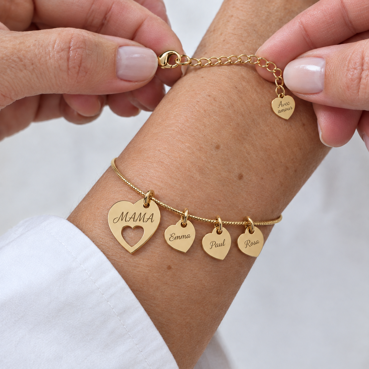 Mama-Armband mit Namen Liora