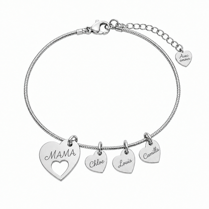 Mama-Armband mit Namen Liora