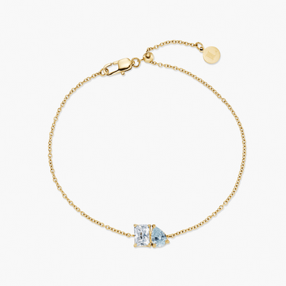Bracelet Toi & Moi — Vos Deux Pierres de Naissance