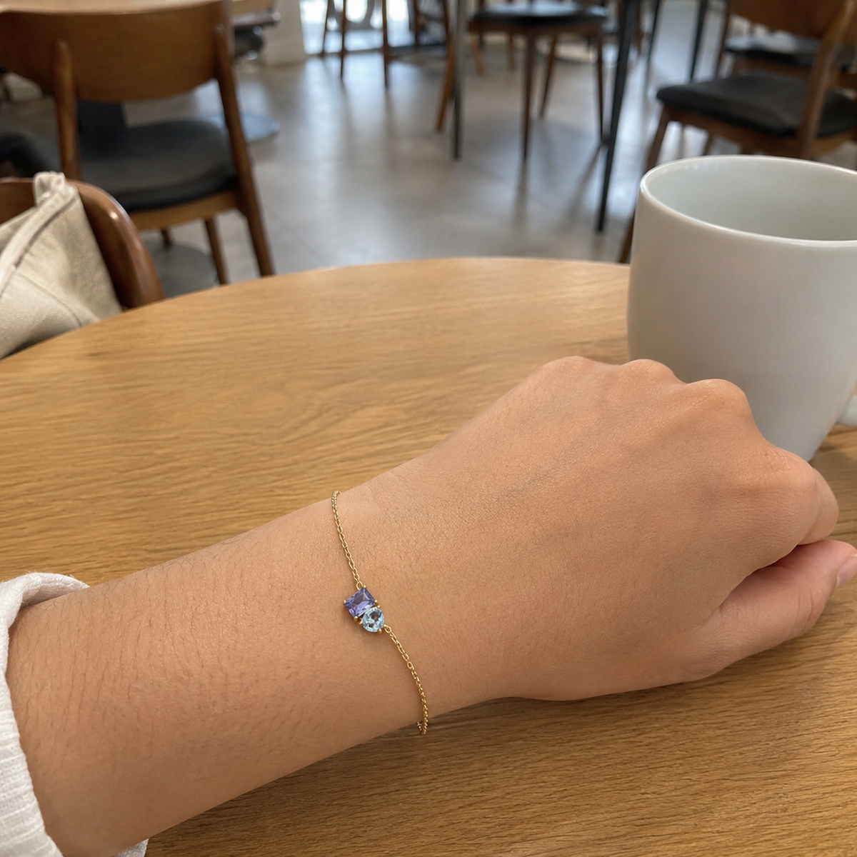 Bracelet Toi & Moi — Vos Deux Pierres de Naissance