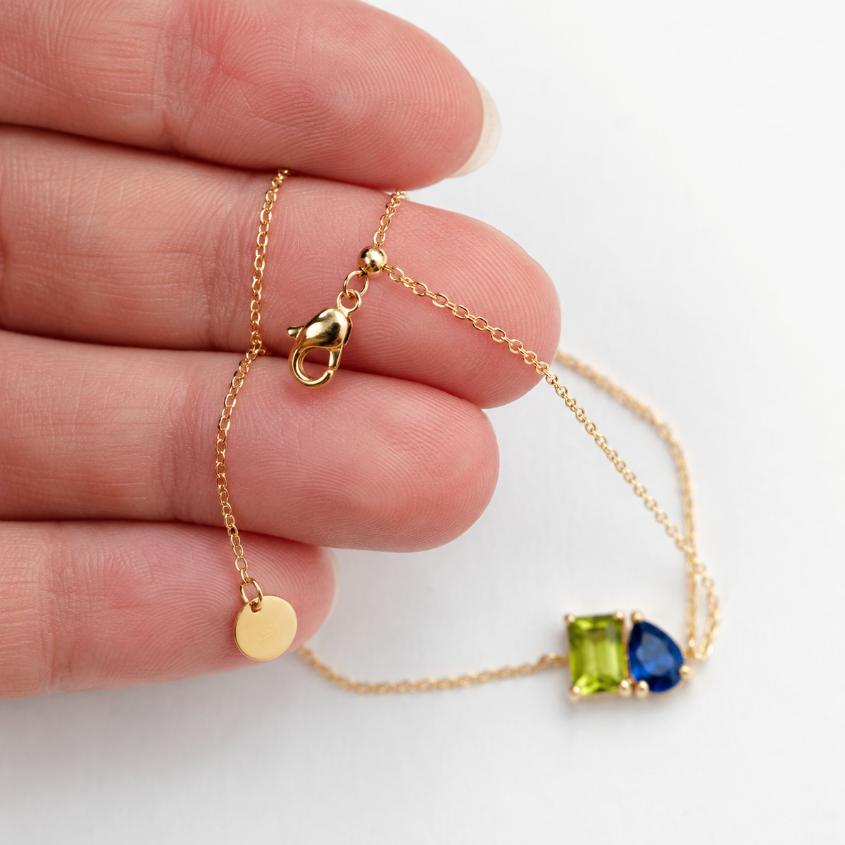 Bracelet Toi & Moi — Vos Deux Pierres de Naissance